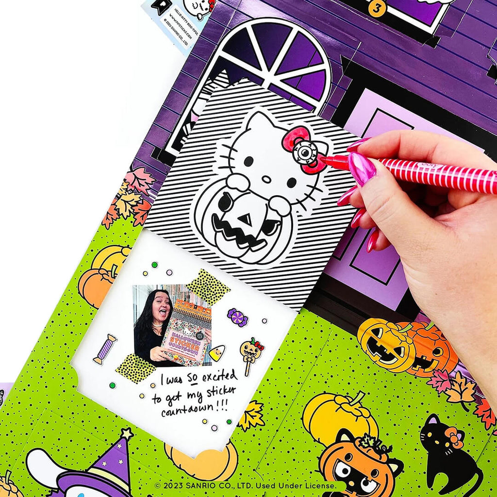 pipsticks-hello-kitty-and-friends-halloween-sticker-countdown-wall-calendar-coloring-detail