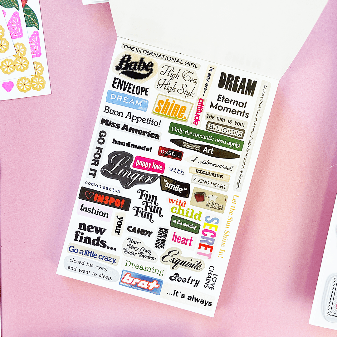 Pipsticks x Haricot Vert Daydreams Sticker Postcard Book - bubblegum market