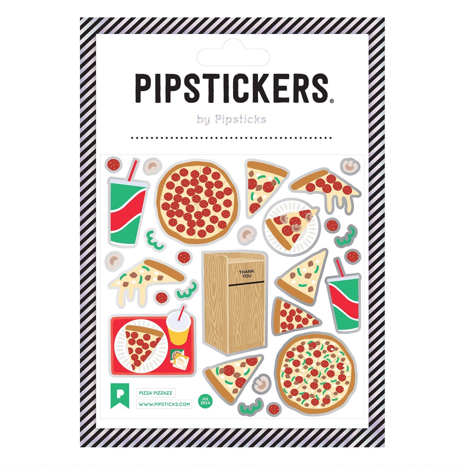 Pizza Pizzazz Stickers - bubblegum market