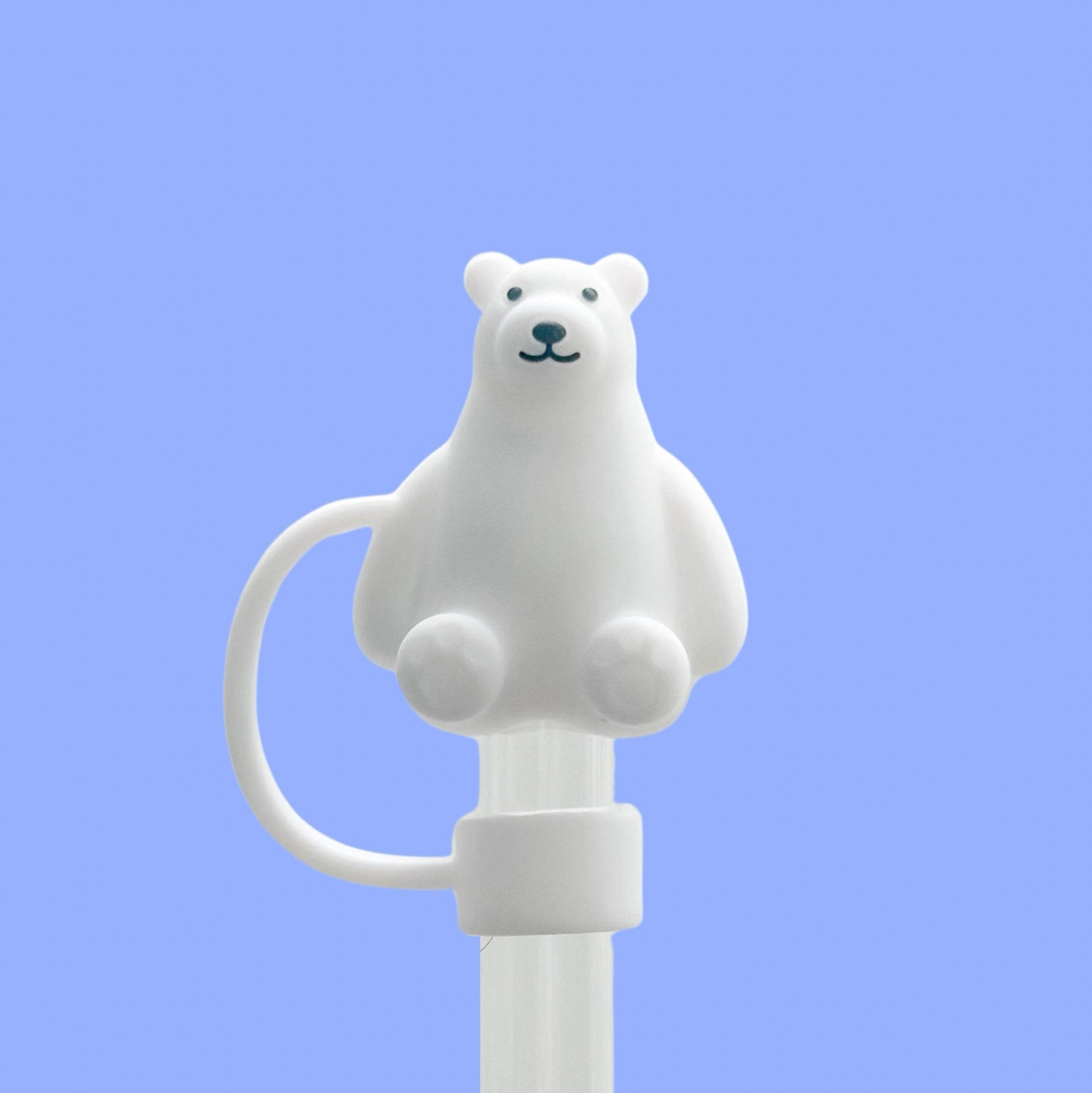 Polar Bear Straw Cover 10MM - bubblegum market