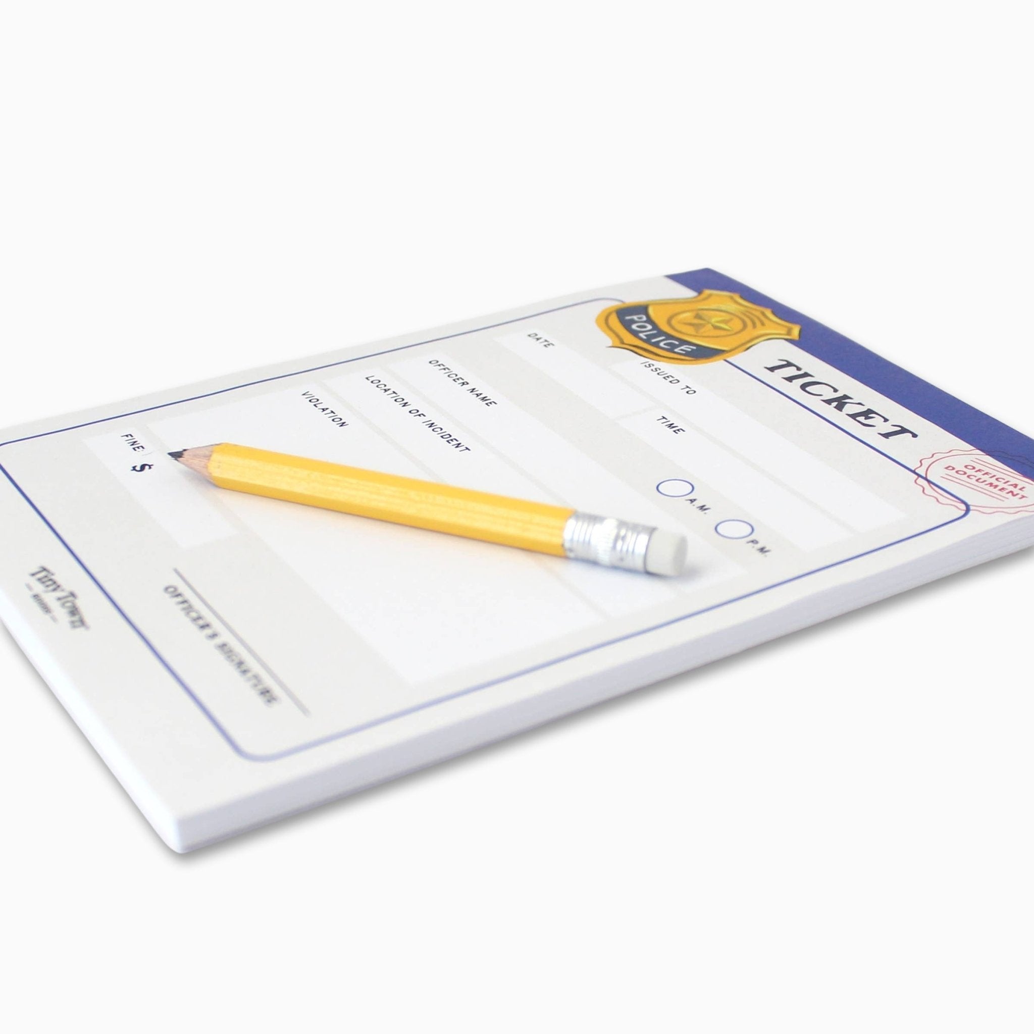 Police Ticket Play Notepad - bubblegum market