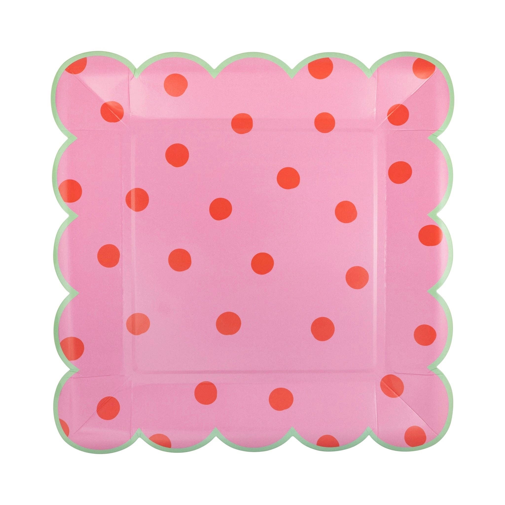 Polka Dot Party Plate Set 10" - bubblegum market