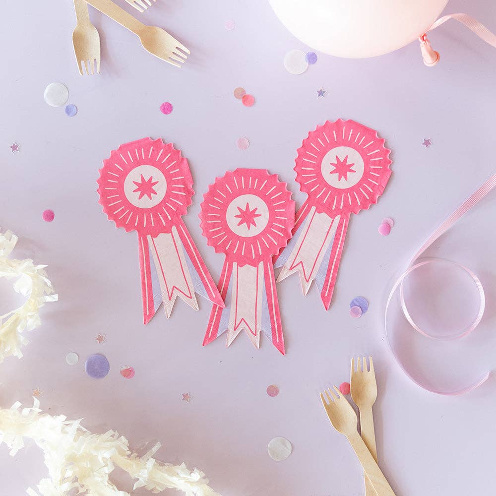 Pony Tales "Show Ribbon" Guest Napkins - bubblegum market
