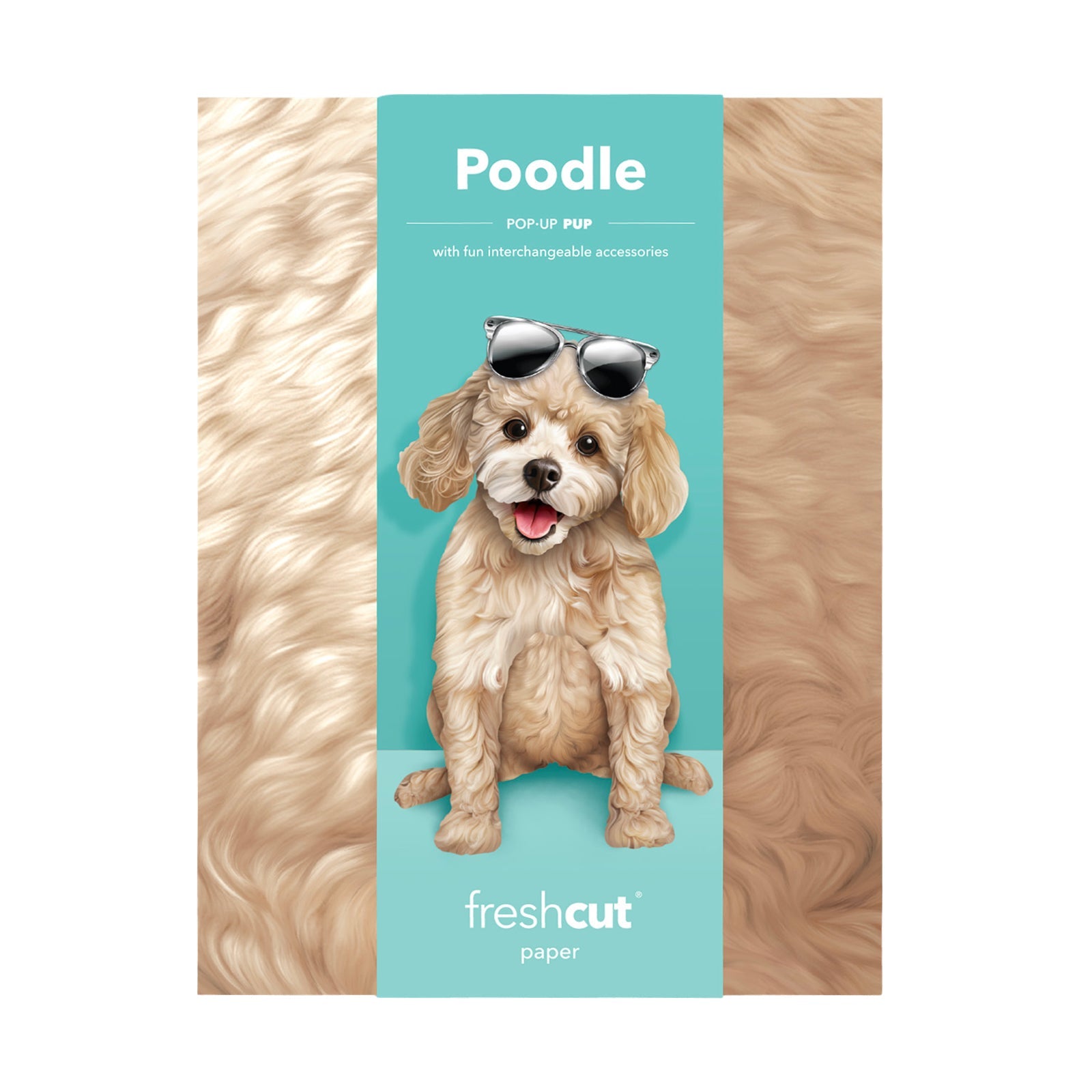 Poodle Pop - Up Pet Card - bubblegum market