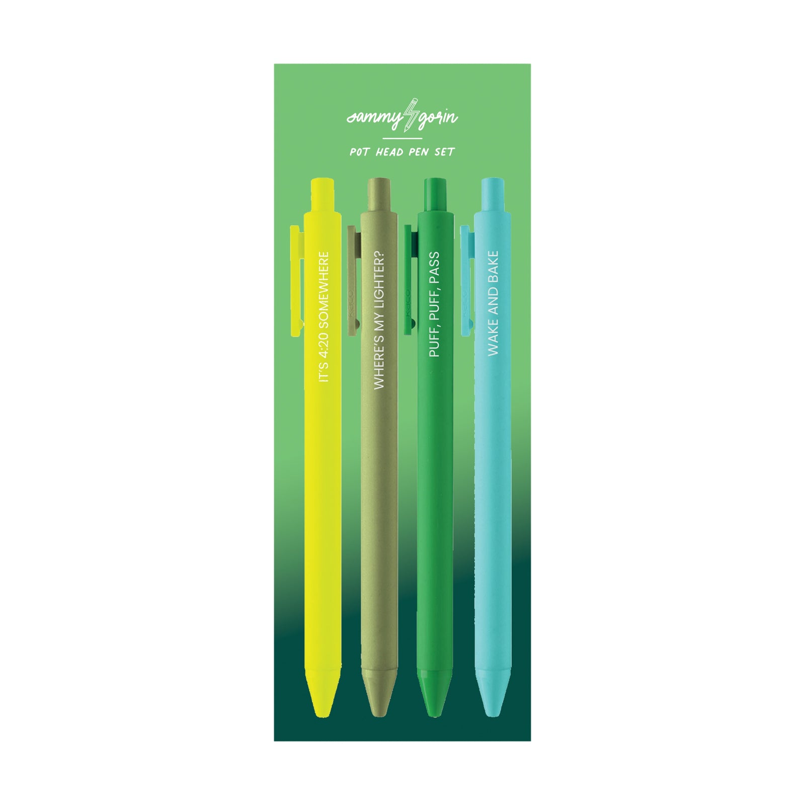 Pot Head Pen Set - bubblegum market