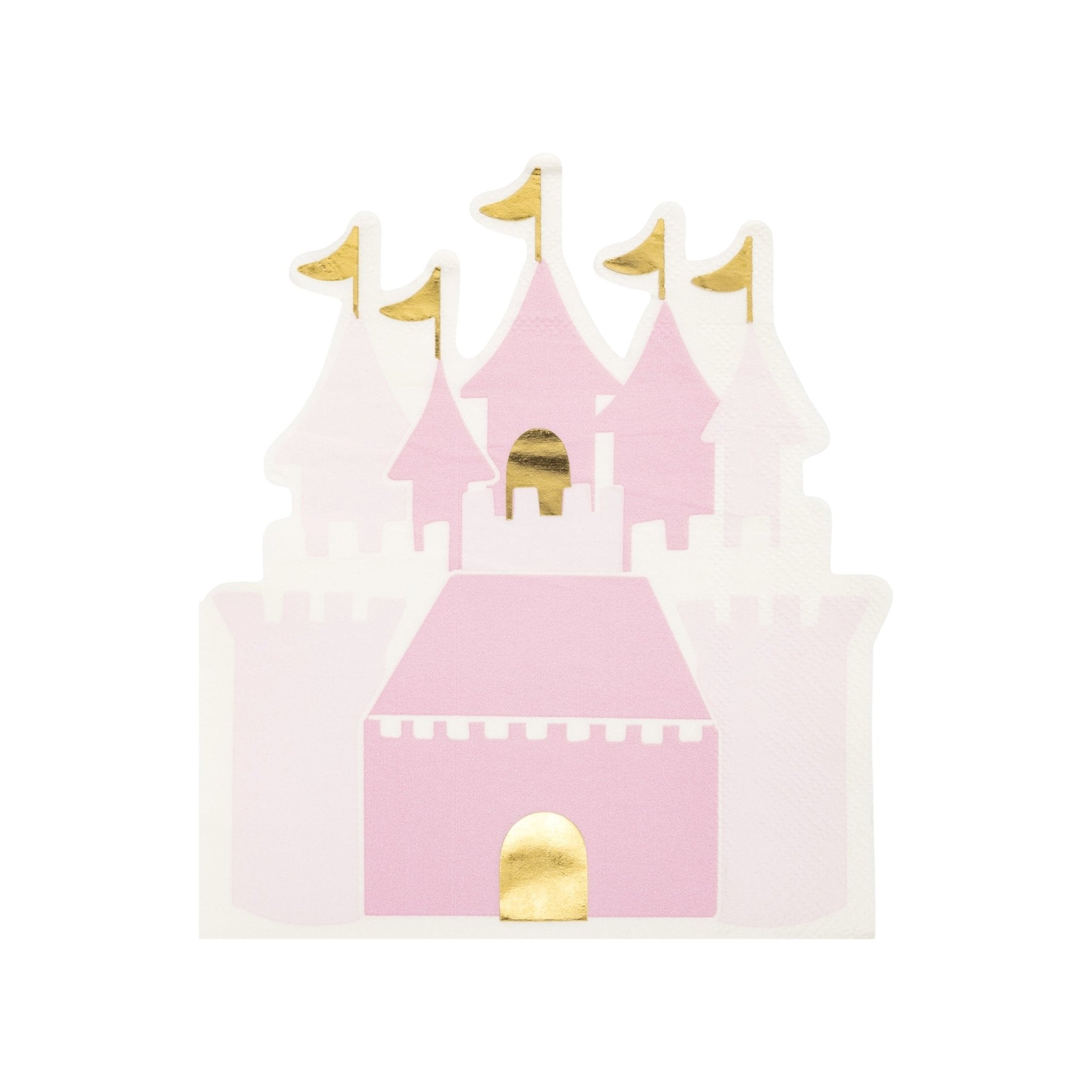 Princess Castle Shaped Guest Napkins - bubblegum market
