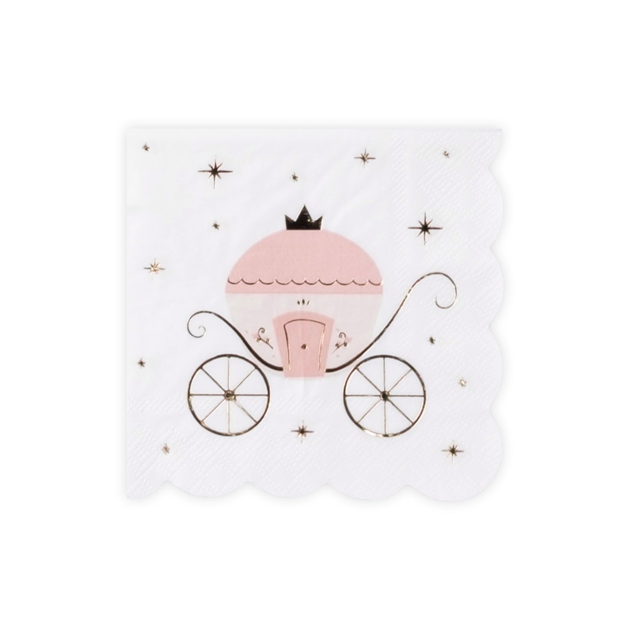 Princess Coach Cocktail Napkins - bubblegum market
