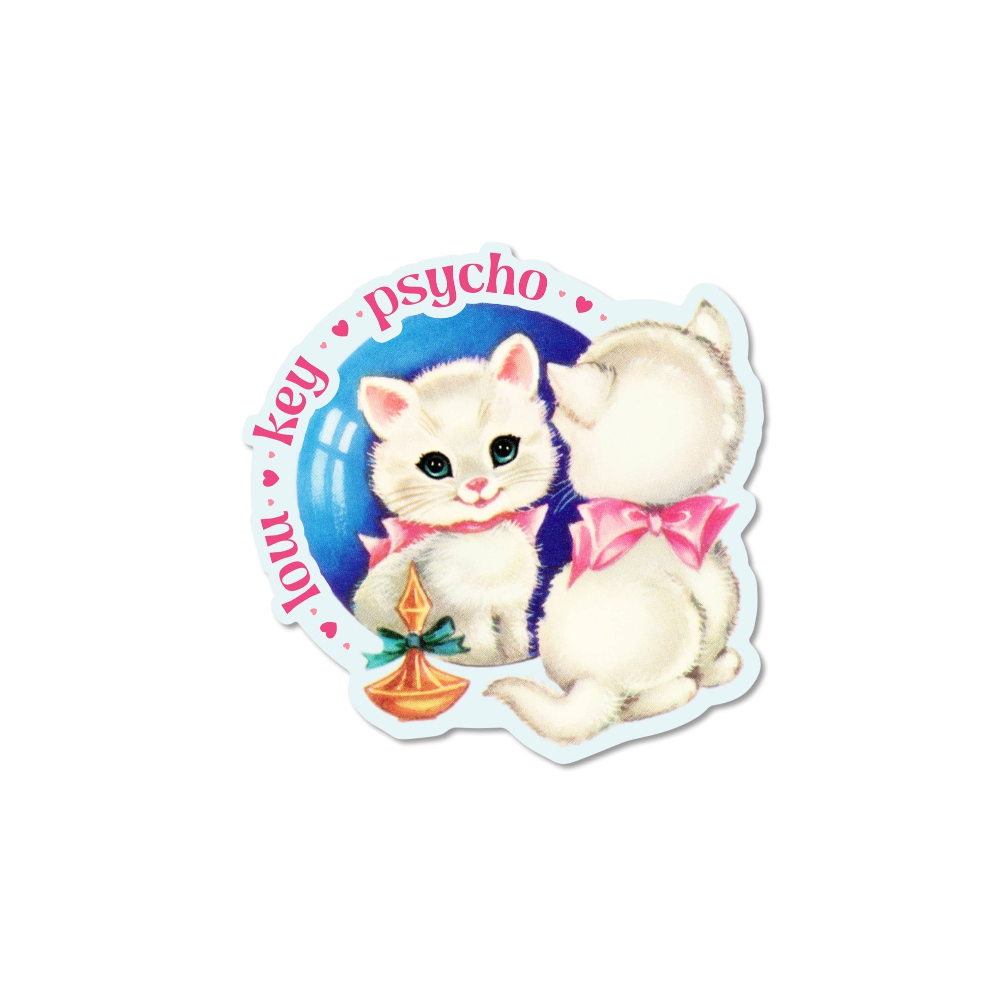 PSYCHO KITTY Vinyl Sticker - bubblegum market