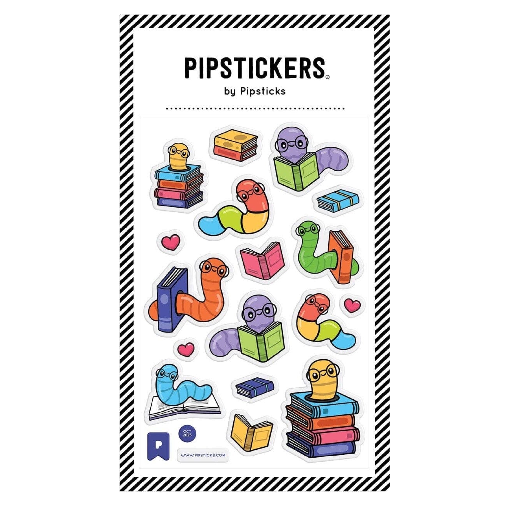 Puffy Booked & Burrowed Glitter Stickers - bubblegum market