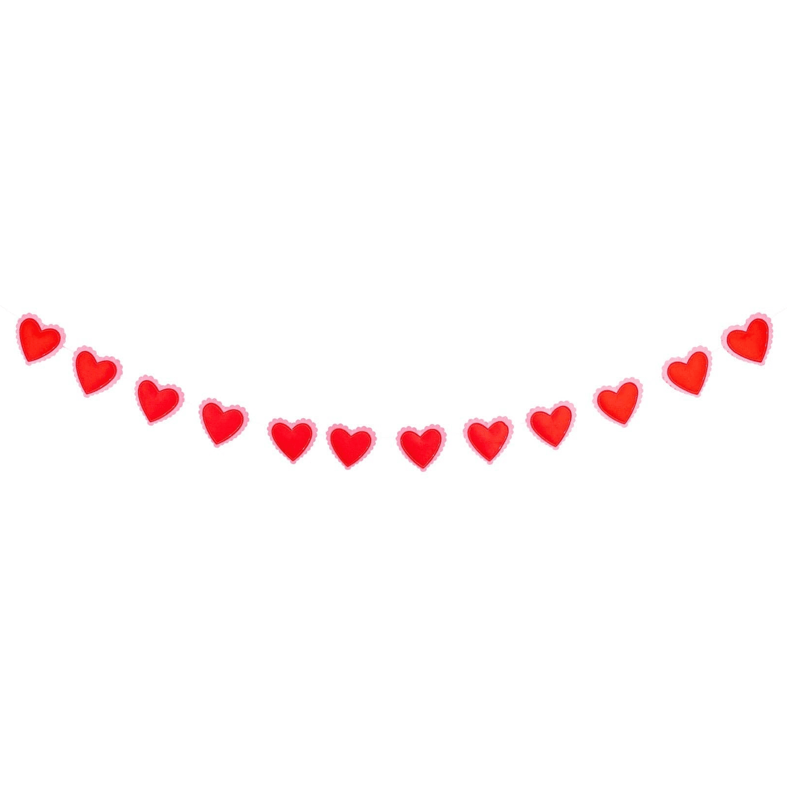 Puffy Heart Felt Banner - bubblegum market