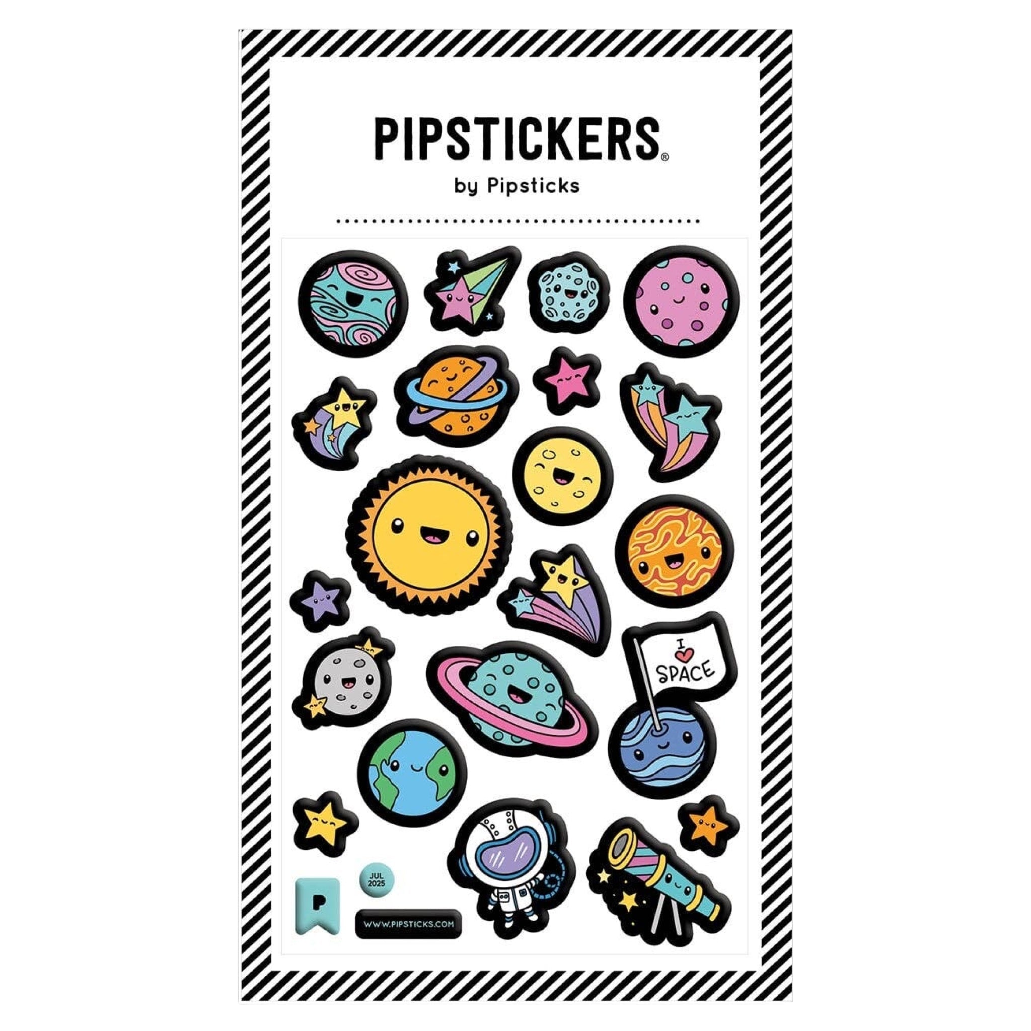 Puffy Kawaii Cosmos Stickers - bubblegum market