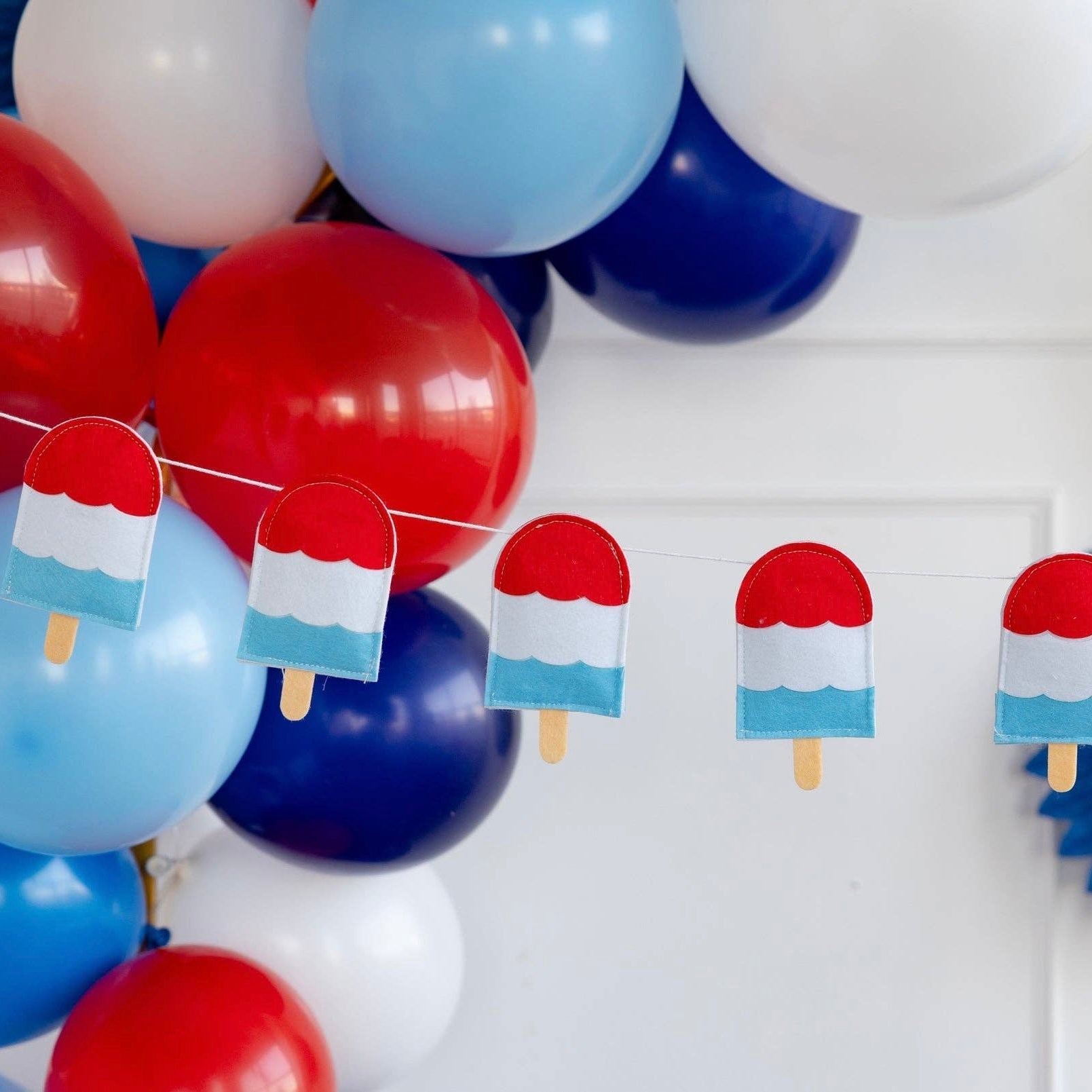 Puffy Popsicle Felt Banner - bubblegum market