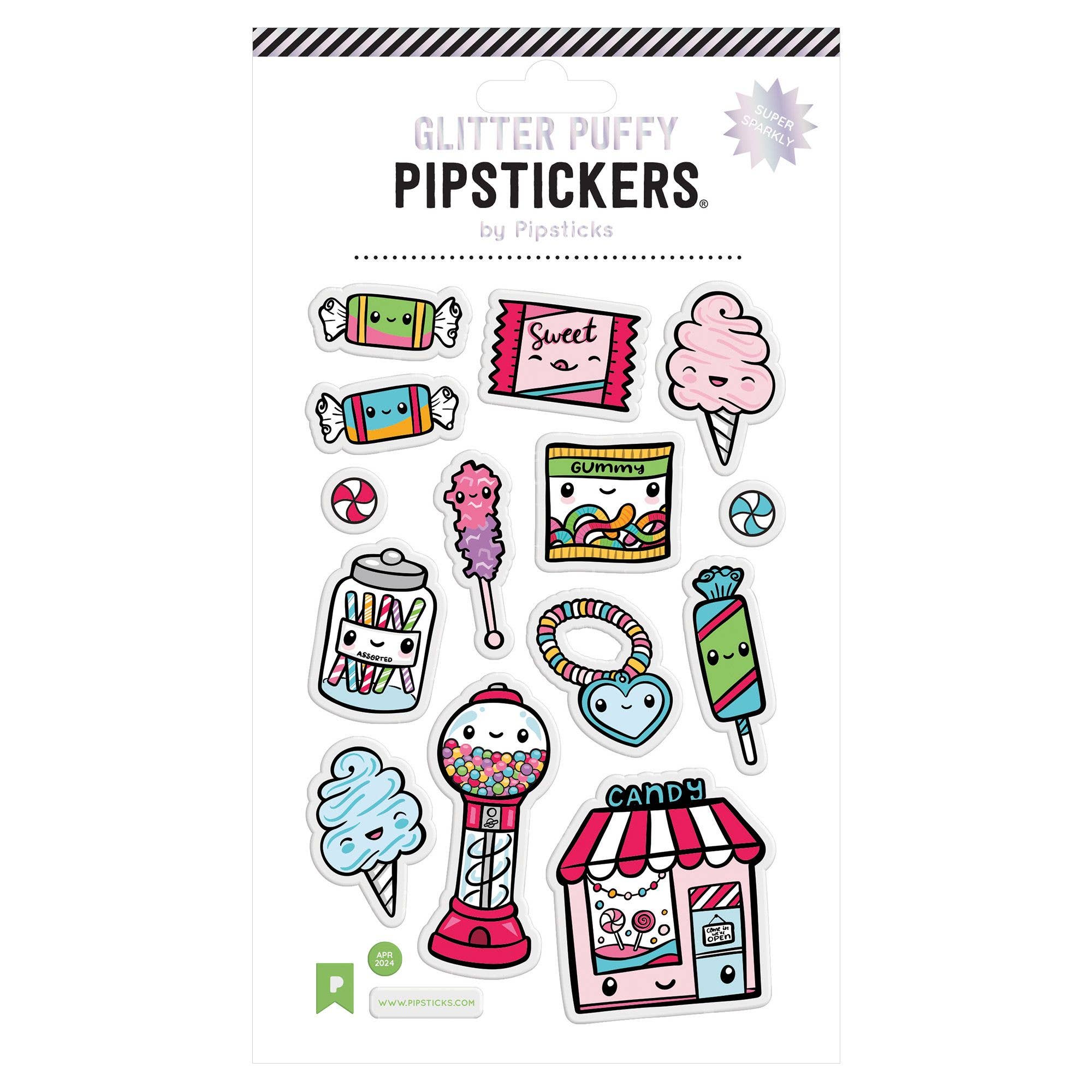 Puffy Sweeter Than Sugar Stickers - bubblegum market