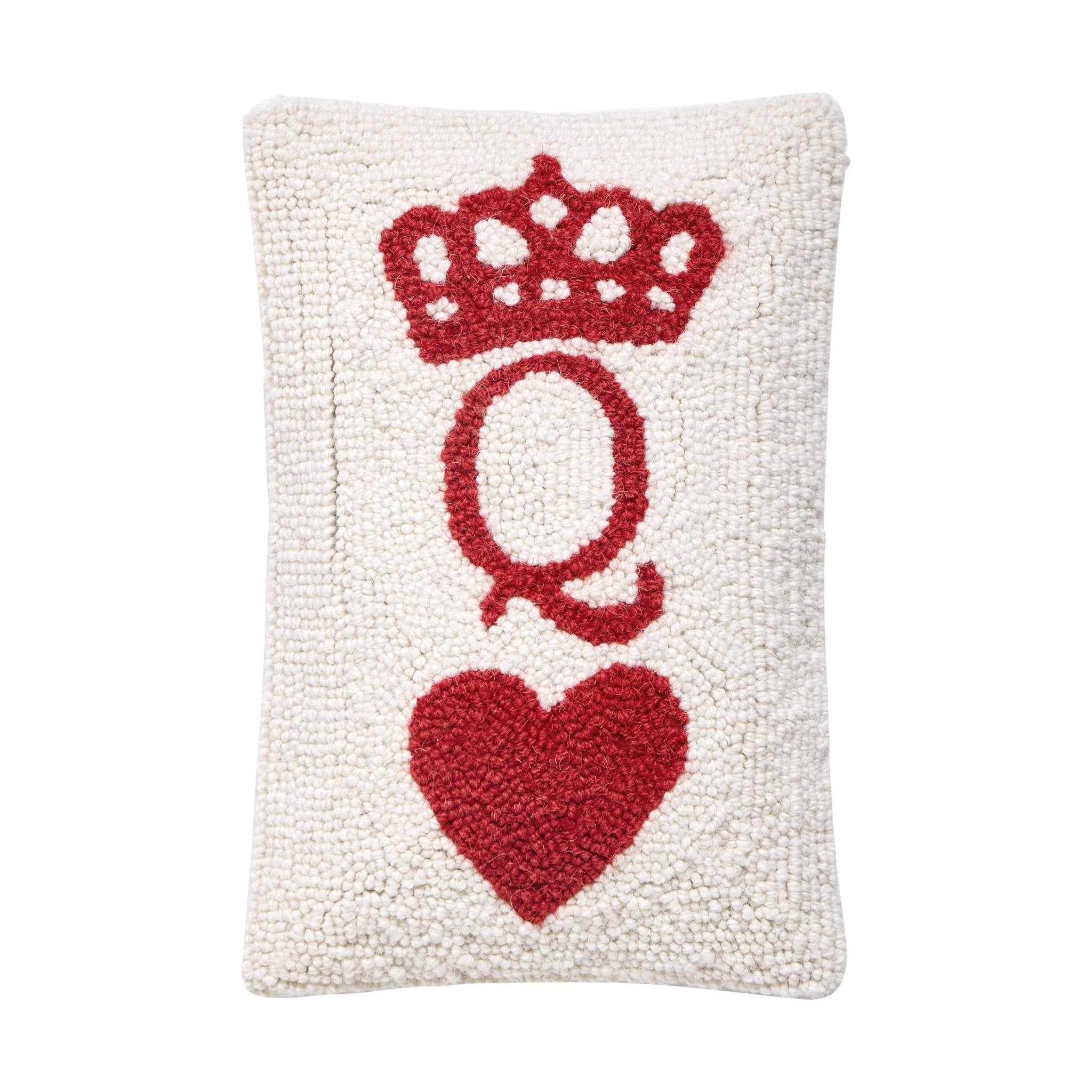 Queen of Hearts Hook Pillow - bubblegum market