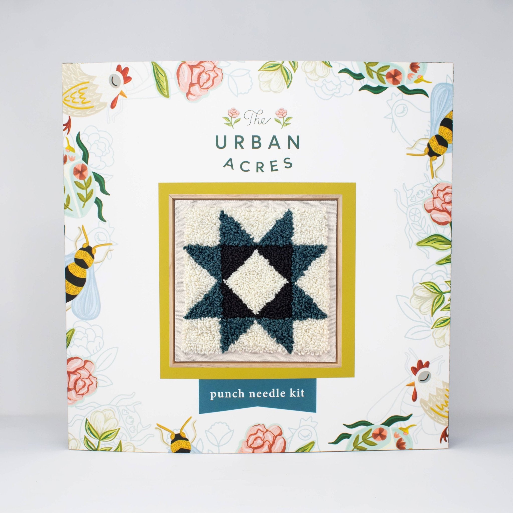 Quilt Star Punch Needle Frame Kit - bubblegum market