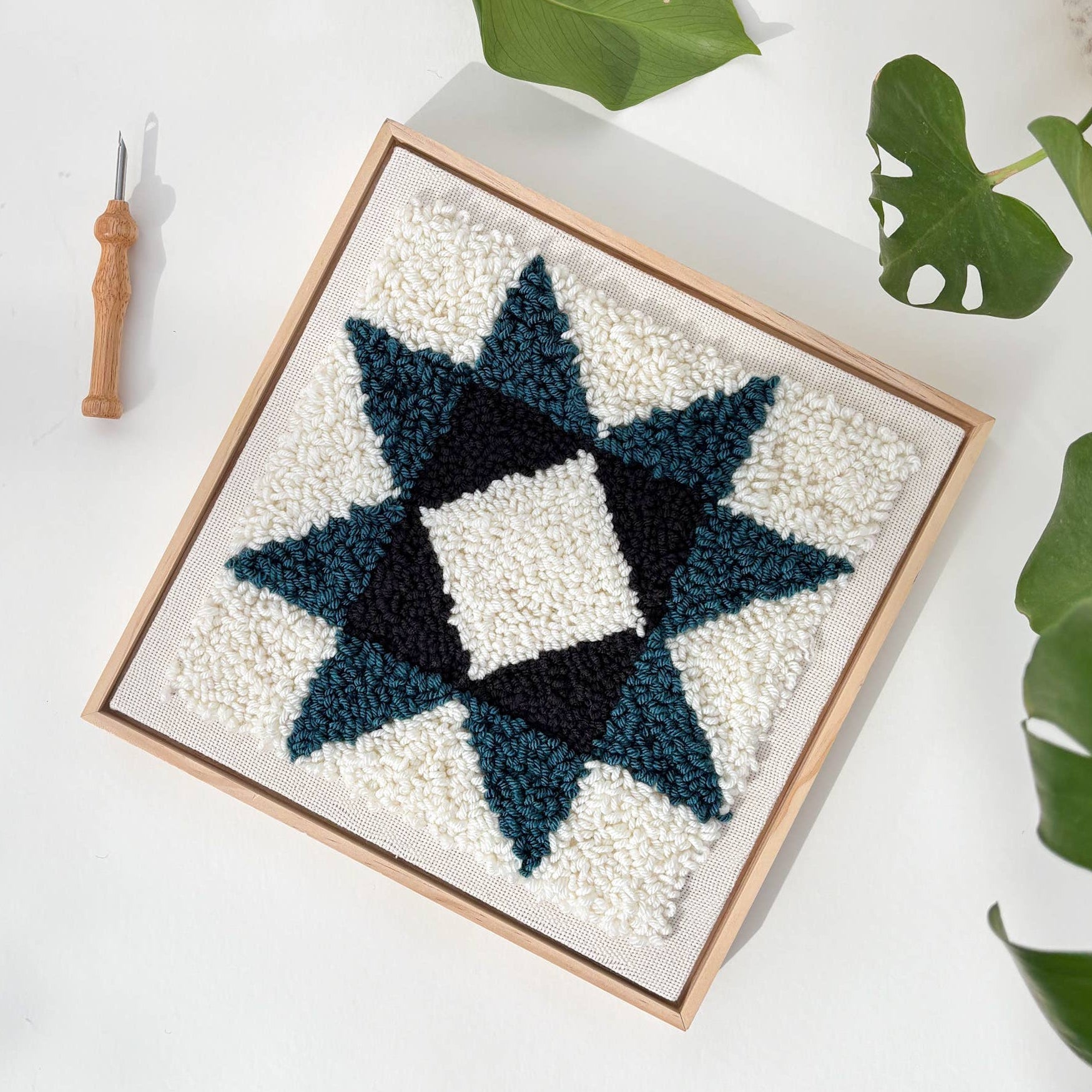 Quilt Star Punch Needle Frame Kit - bubblegum market