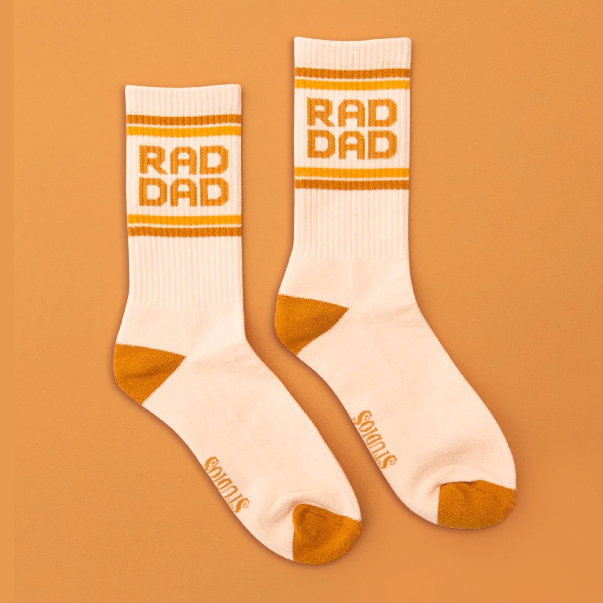 RAD DAD Ribbed Crew Socks - bubblegum market