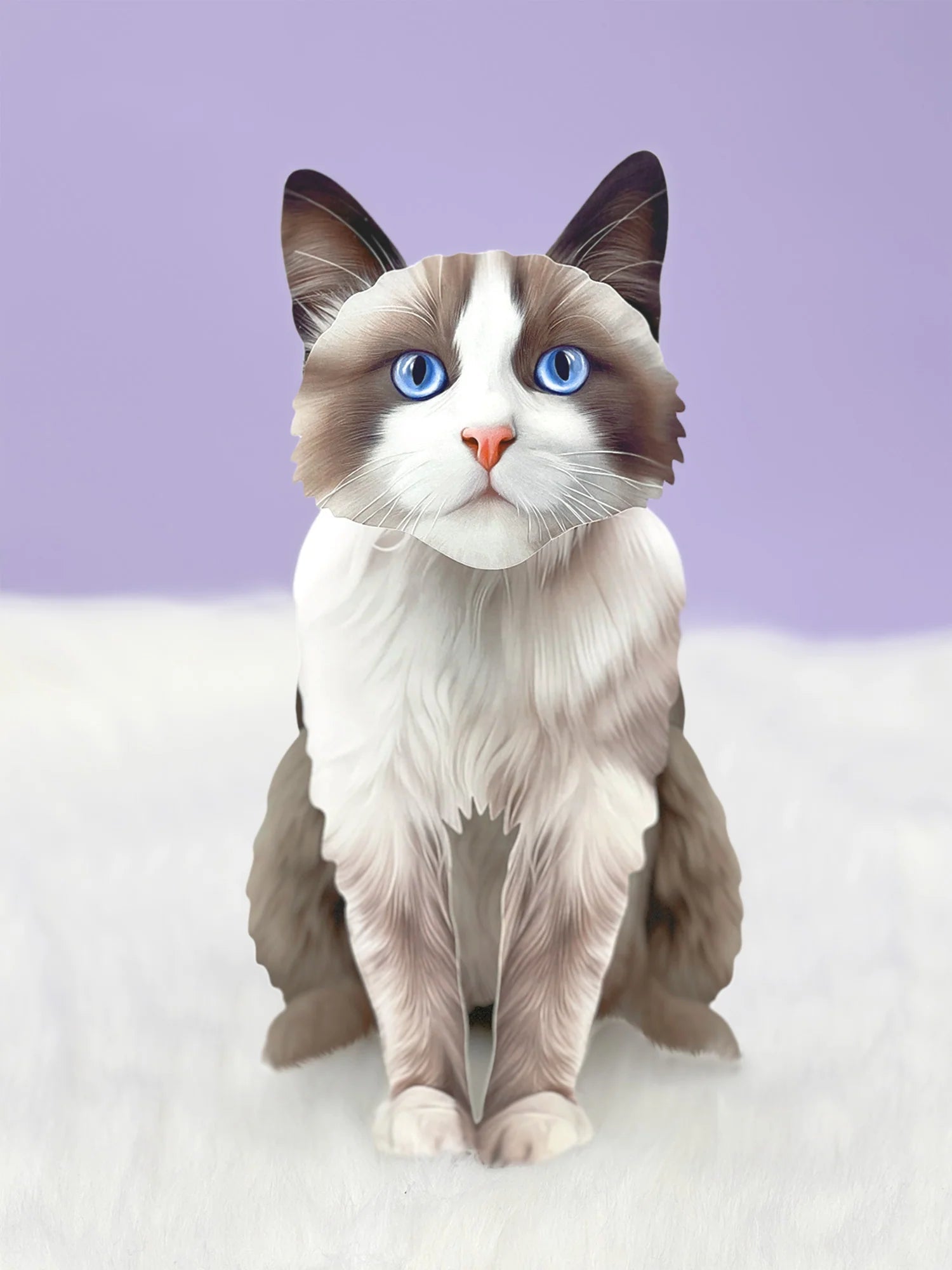 Ragdoll Cat Pop - Up Pet Card - bubblegum market