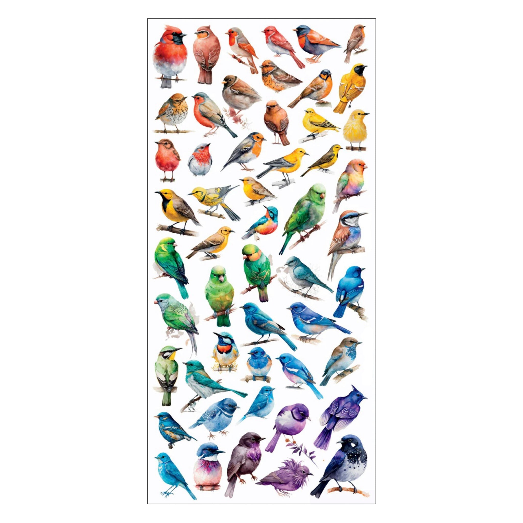 Rainbow Bird Stickers - bubblegum market