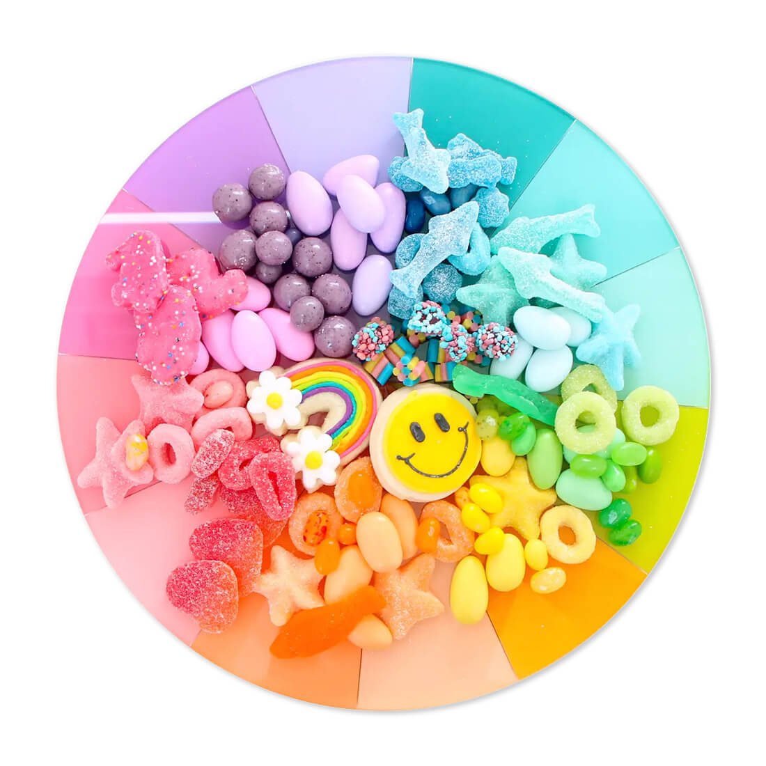 Rainbow Color Wheel Acrylic Serving Board - bubblegum market