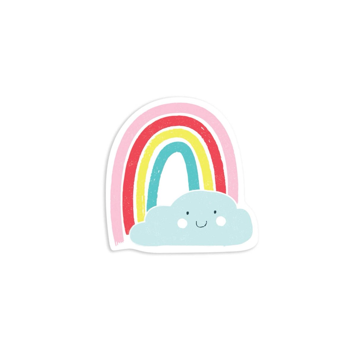 Rainbow Face Vinyl Sticker - bubblegum market