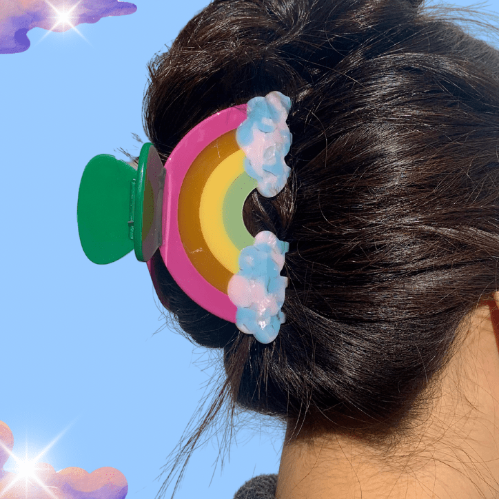Rainbow Hair Claw - bubblegum market