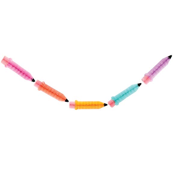 Rainbow Honeycomb Pencil Garland Kit - bubblegum market