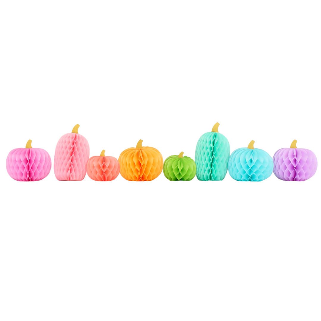 Rainbow Honeycomb Pumpkins - bubblegum market