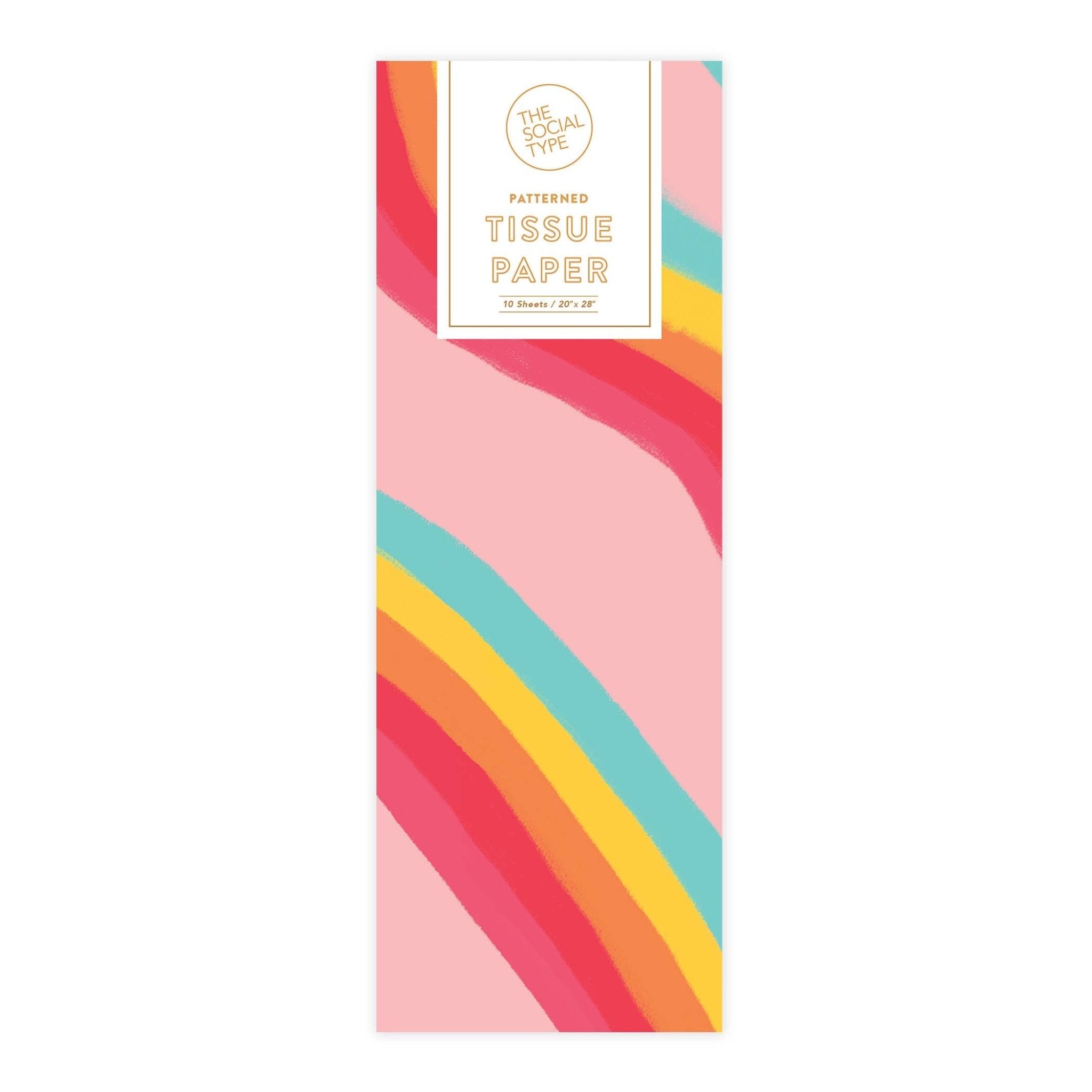 Rainbow Ribbon Tissue Paper - bubblegum market