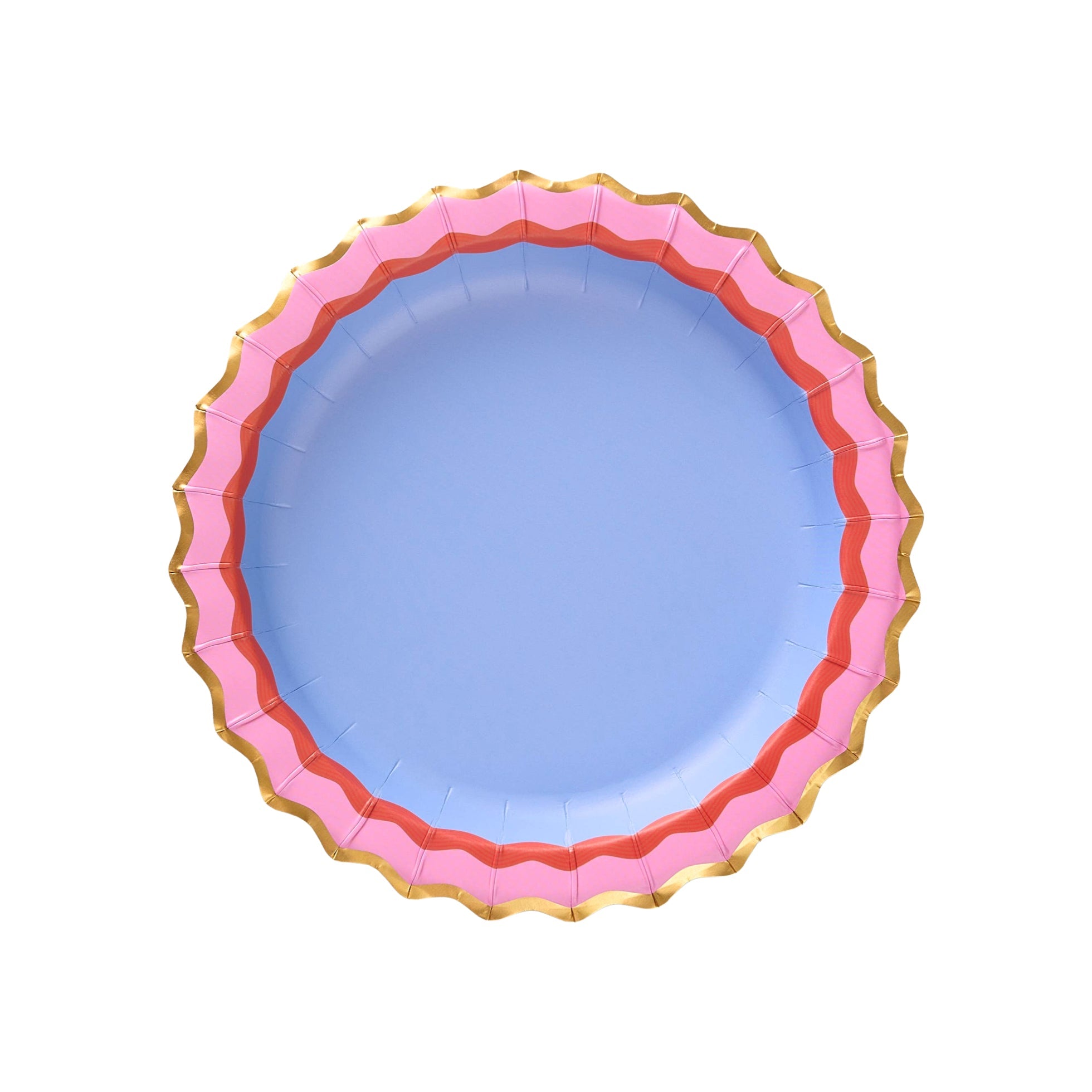 Rainbow Ric Rac Assorted Dessert Plates 8" - bubblegum market