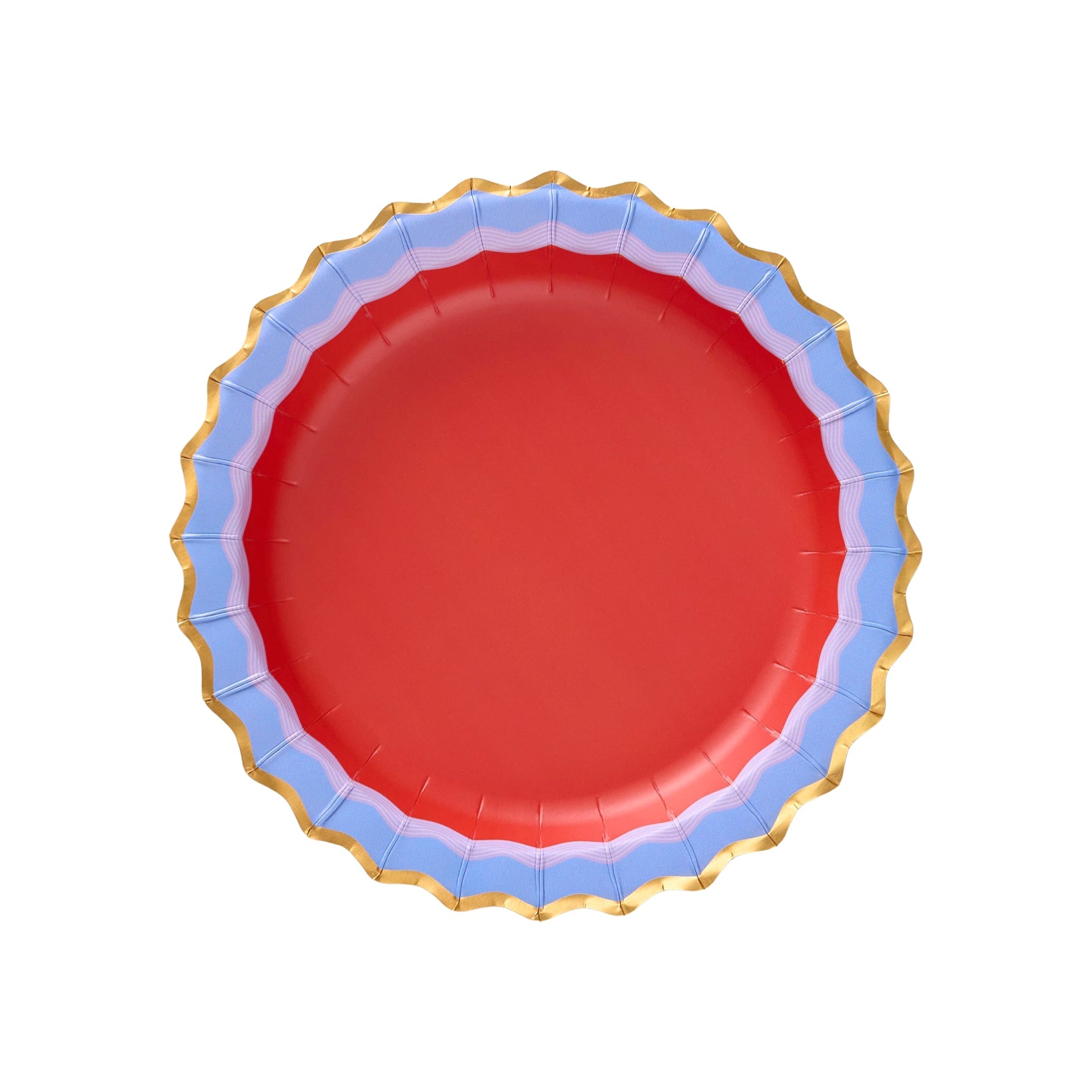 Rainbow Ric Rac Assorted Dessert Plates 8" - bubblegum market