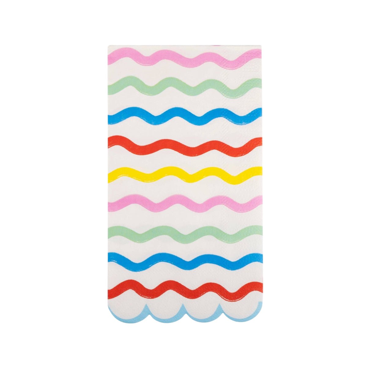 Rainbow Ric Rac Paper Napkins - bubblegum market