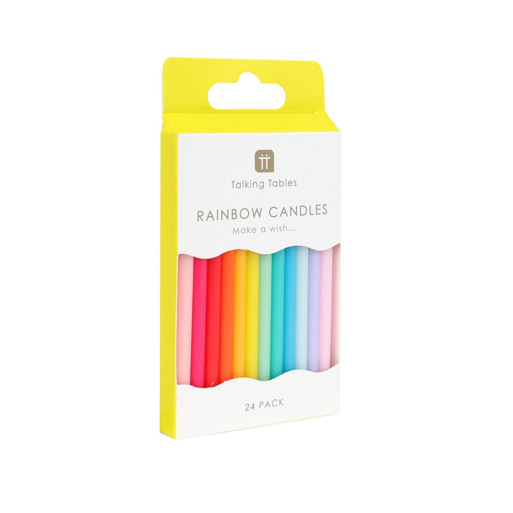 Rainbow Spectrum Birthday Candles (24 Pack) - bubblegum market