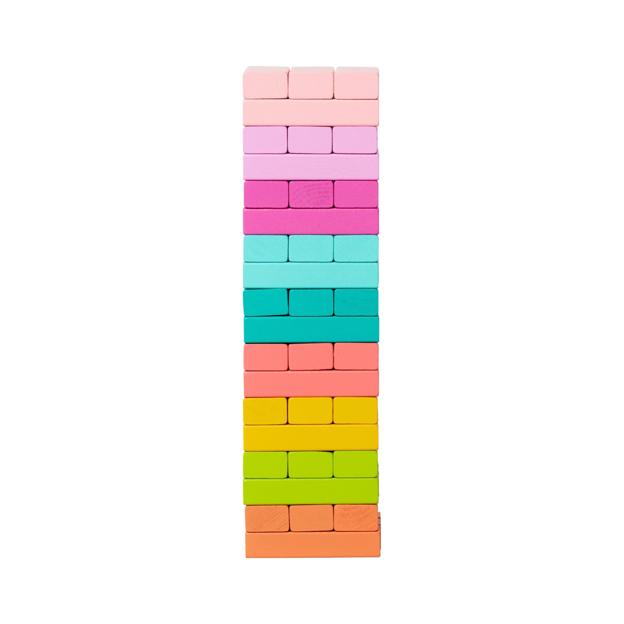 Rainbow Stacking Block Game - bubblegum market