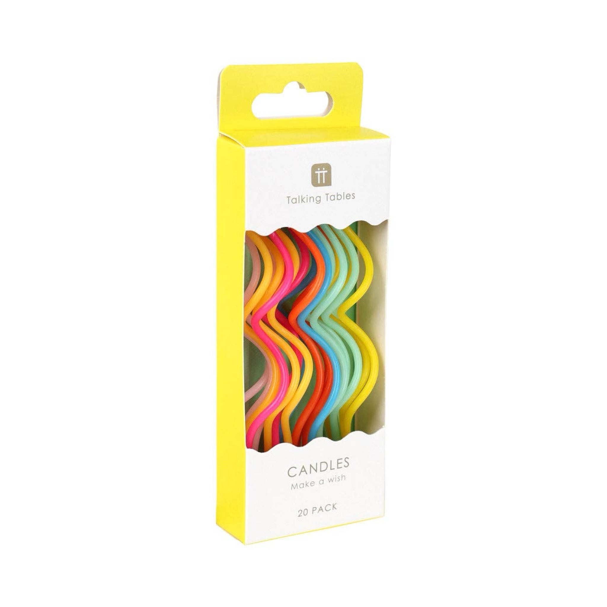 Rainbow Twisted Birthday Candles - bubblegum market