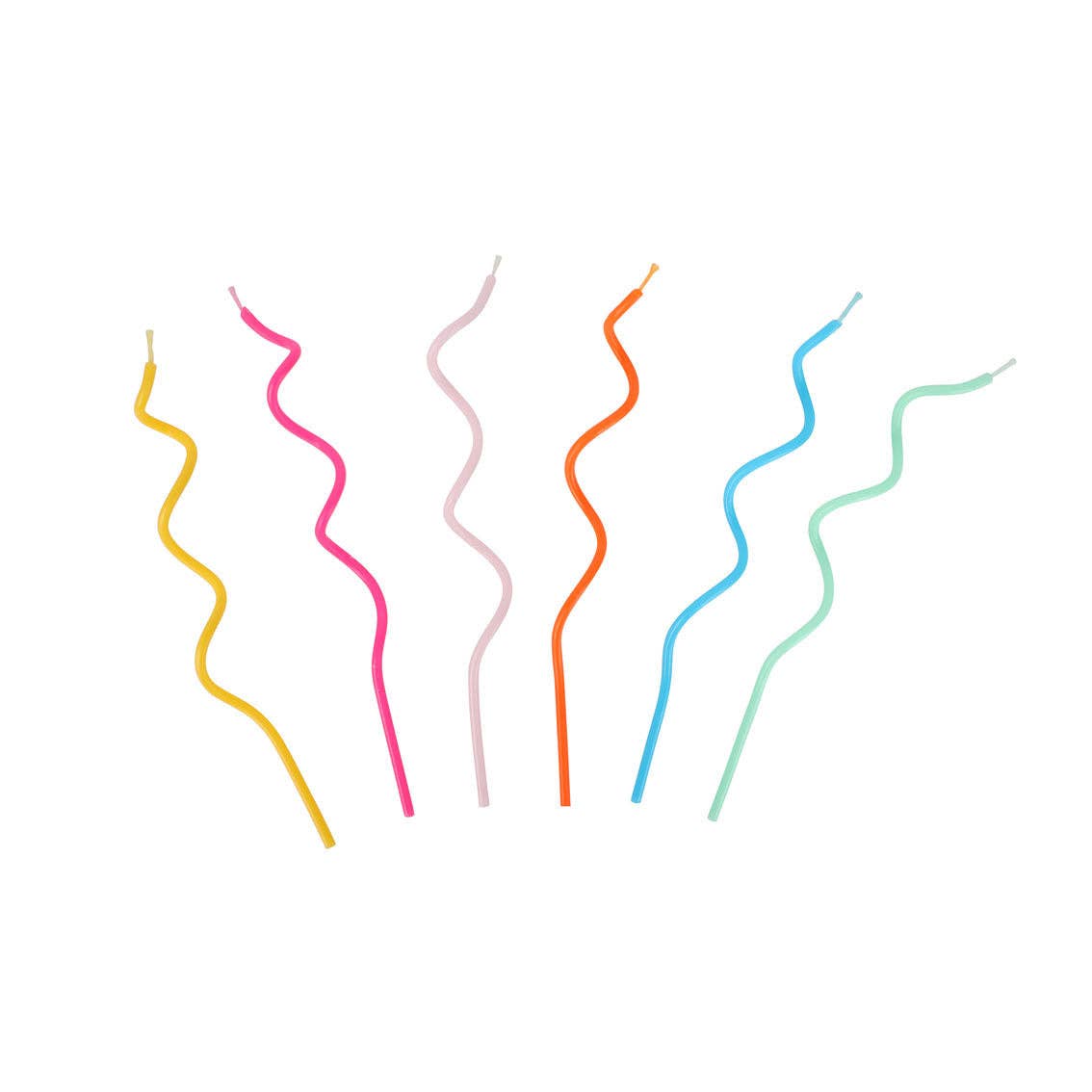 Rainbow Twisted Birthday Candles - bubblegum market