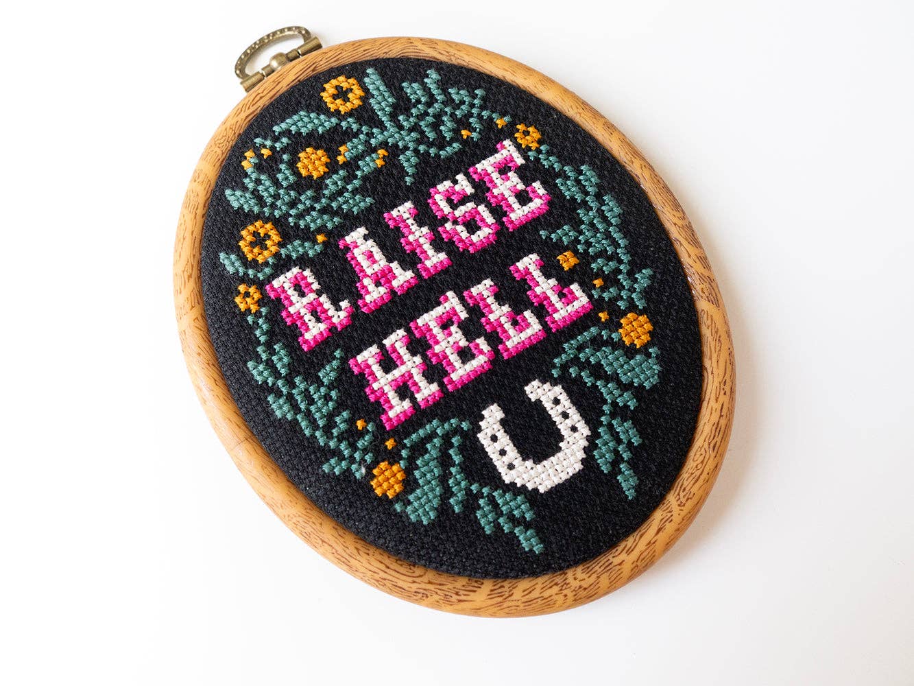 Raise Hell Cross - Stitch Kit - bubblegum market