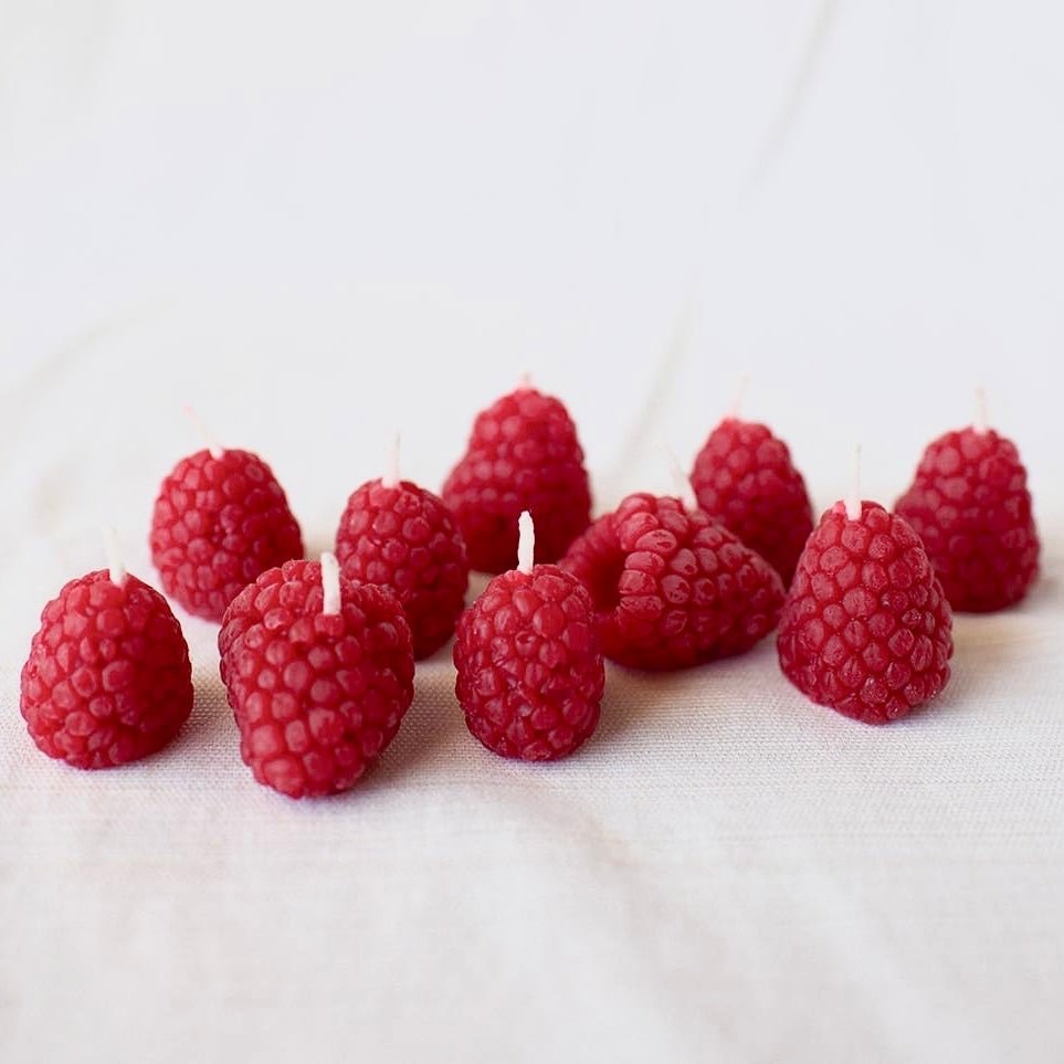 Raspberry Birthday Candles - bubblegum market