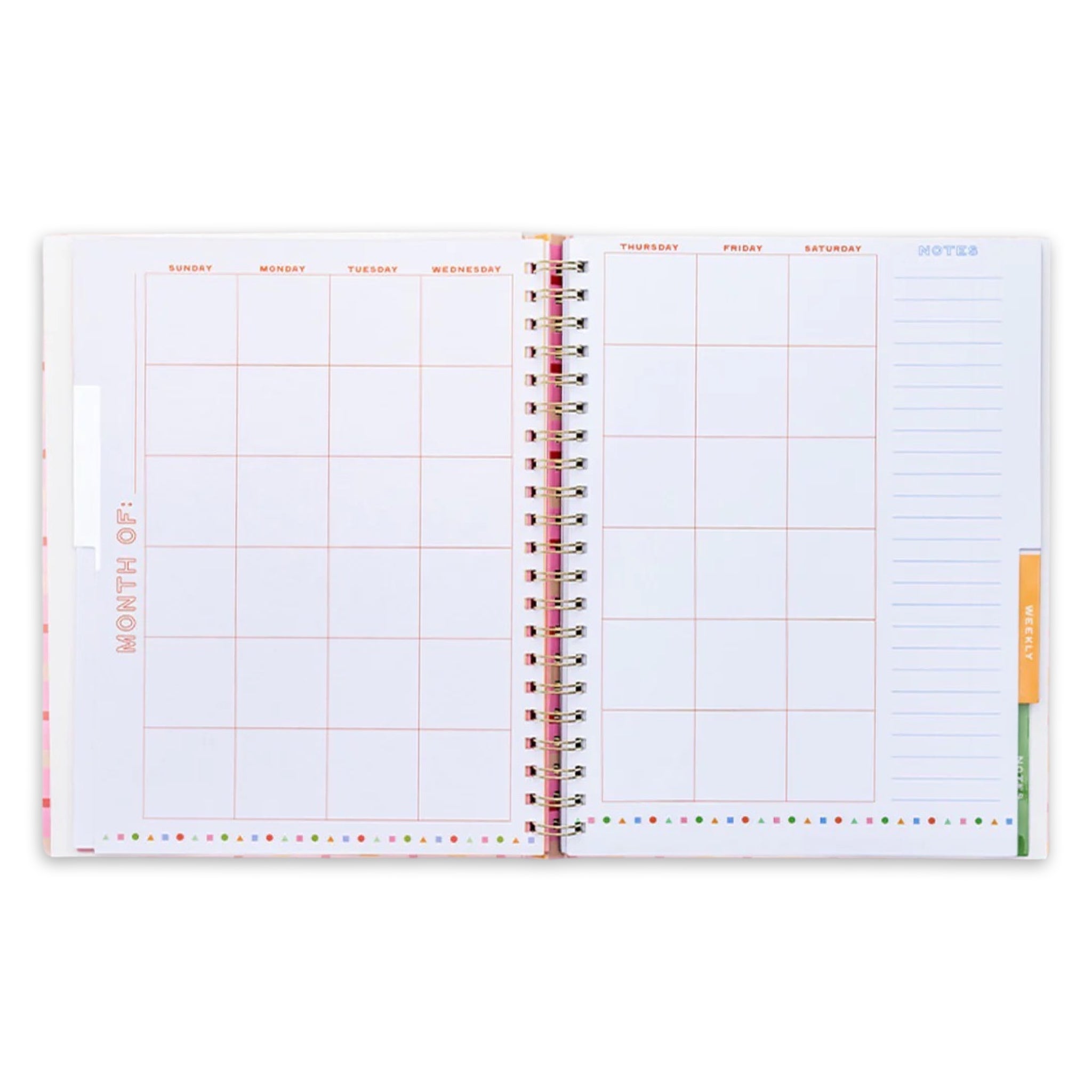 Ready for Anything Undated Weekly Planner | Semi - Concealed - bubblegum market
