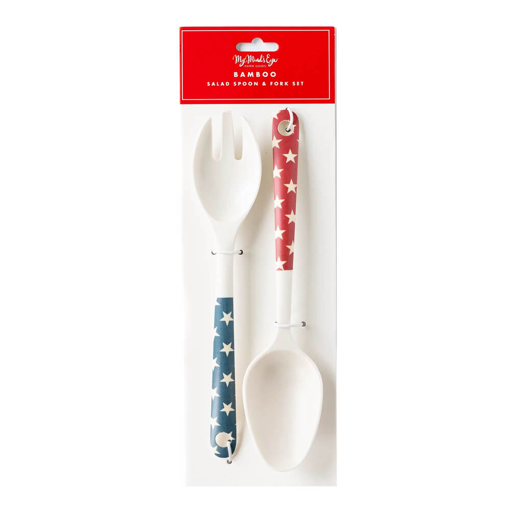 red-blue-star-hampton-reusable-bamboo-servingware-4th-of-july-serving-spoon-salad-memorial-day