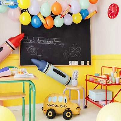 Red Crayon Foil Balloon 40" - bubblegum market