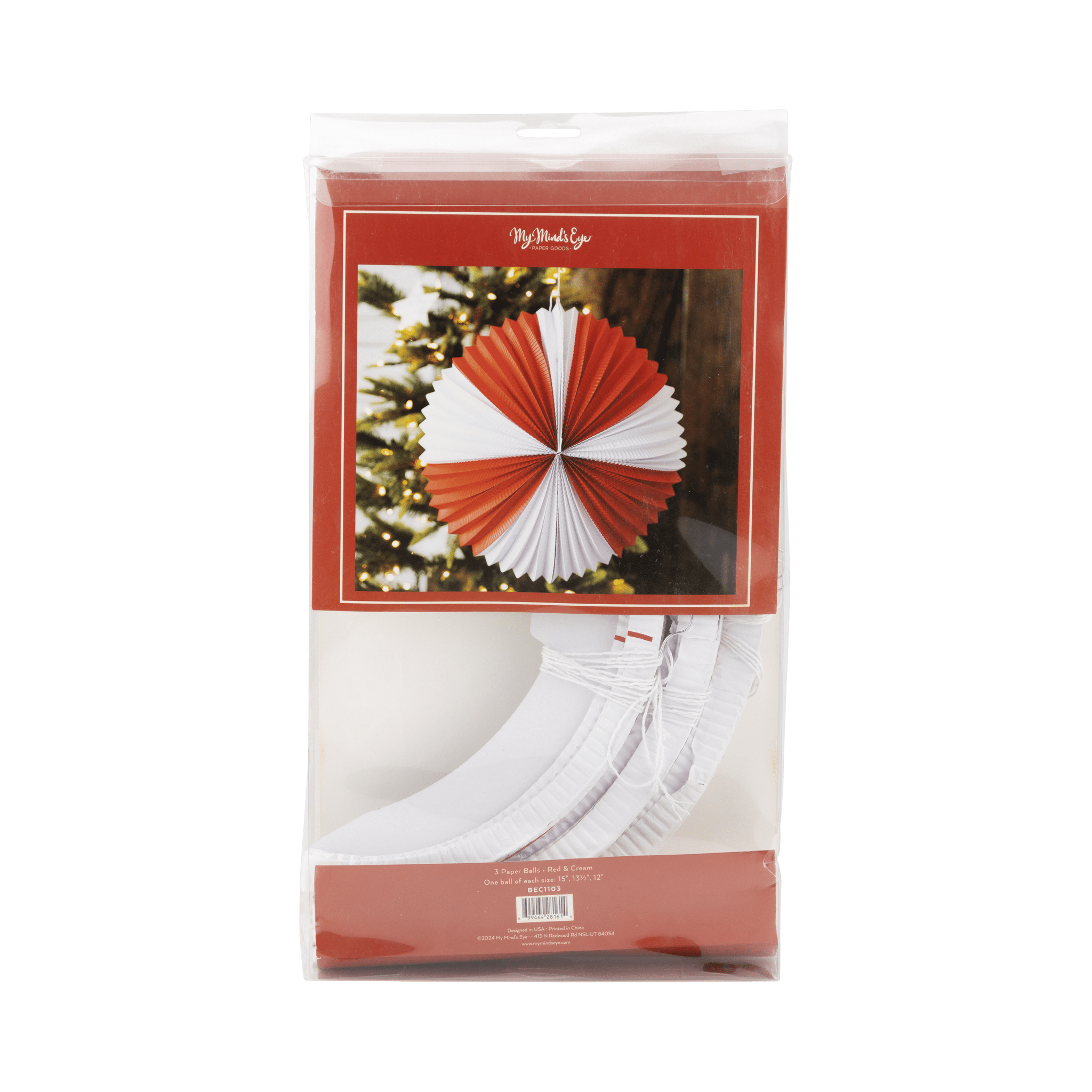 Red & Cream Paper Lanterns - bubblegum market