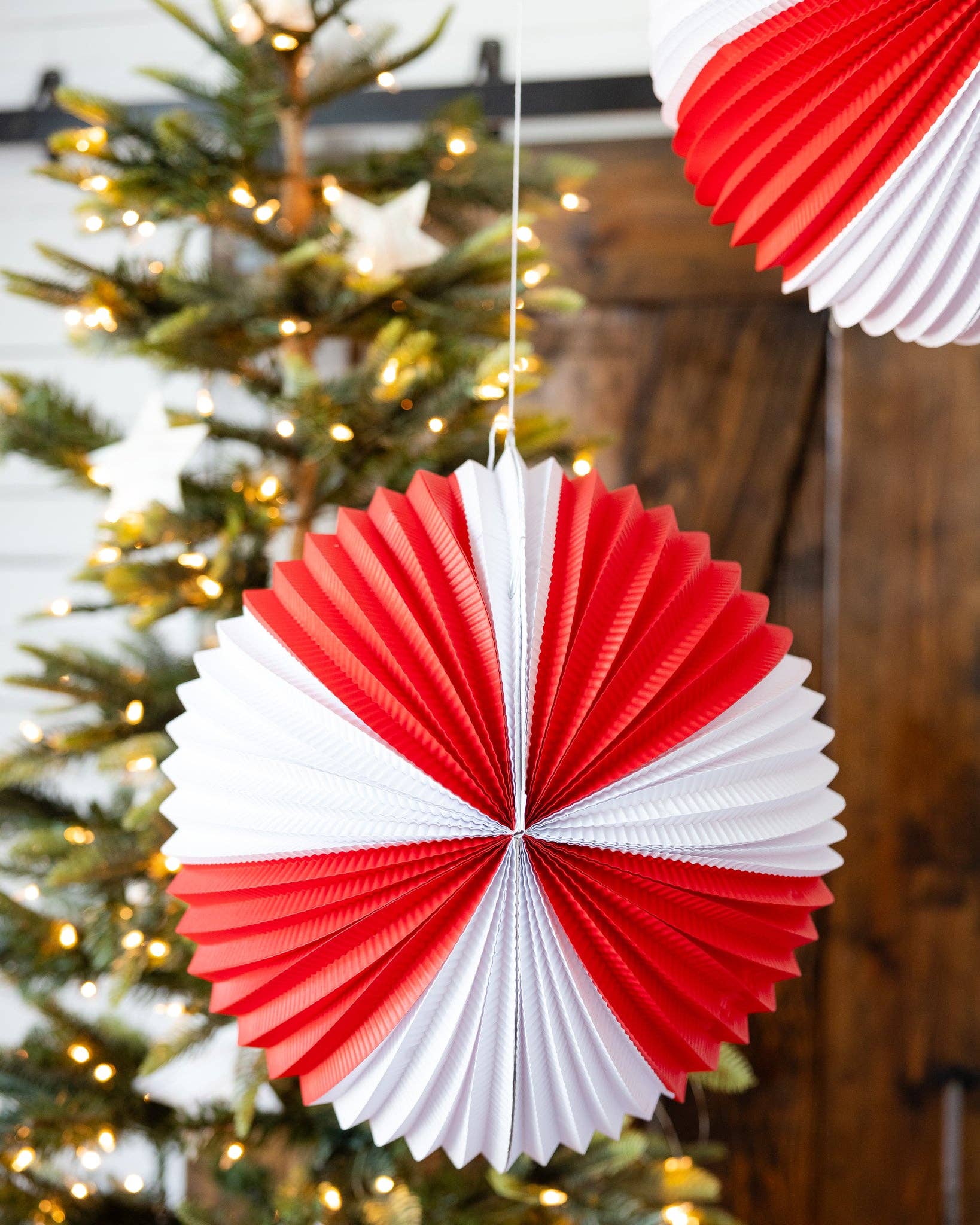 Red & Cream Paper Lanterns - bubblegum market