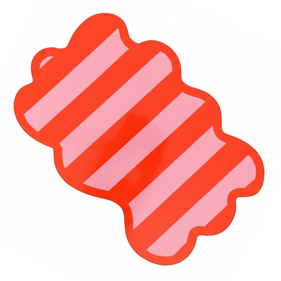 Red & Pink Stripe Acrylic Serving Board - bubblegum market