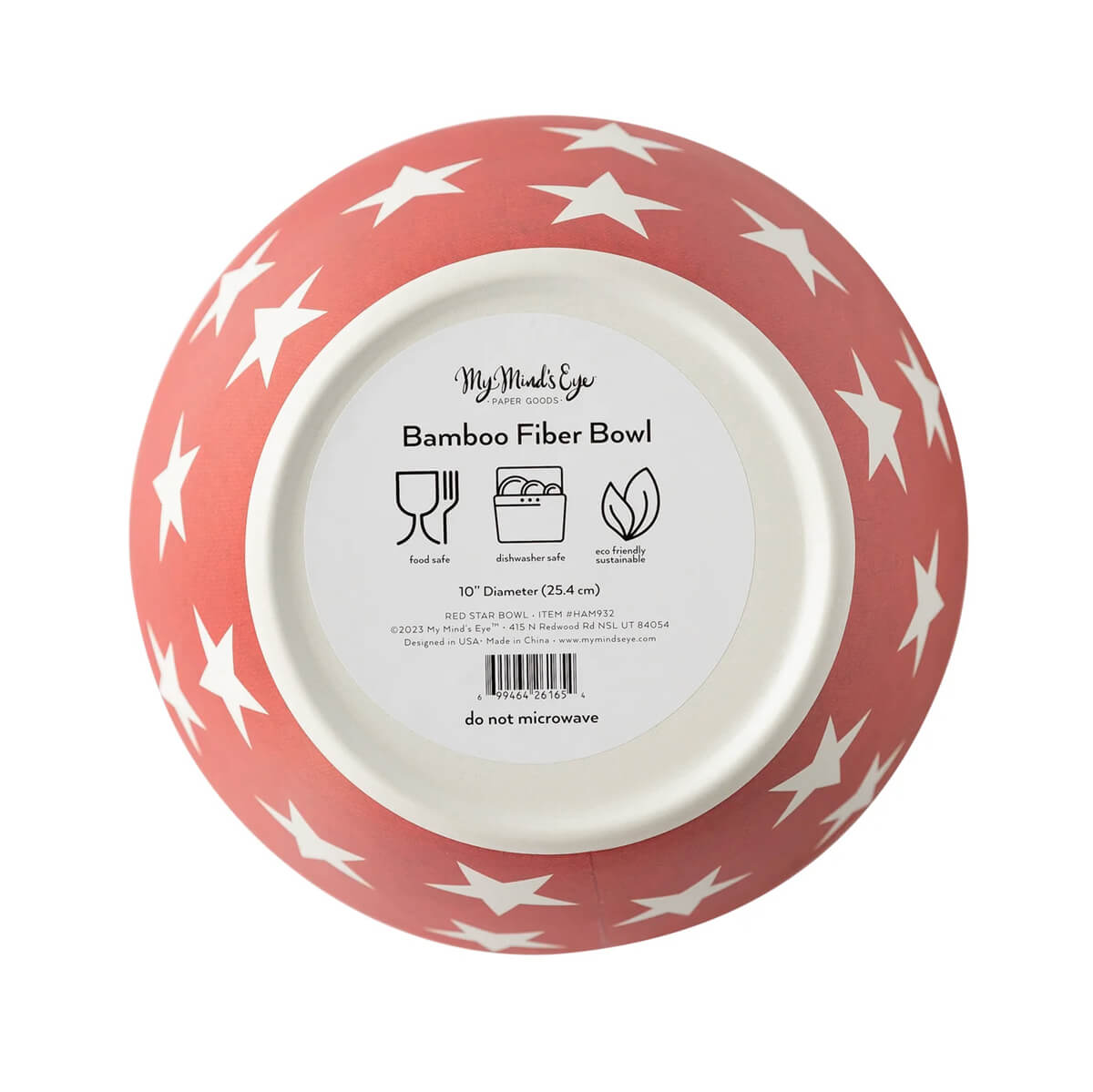 Red Star Reusable Bamboo Bowl - bubblegum market