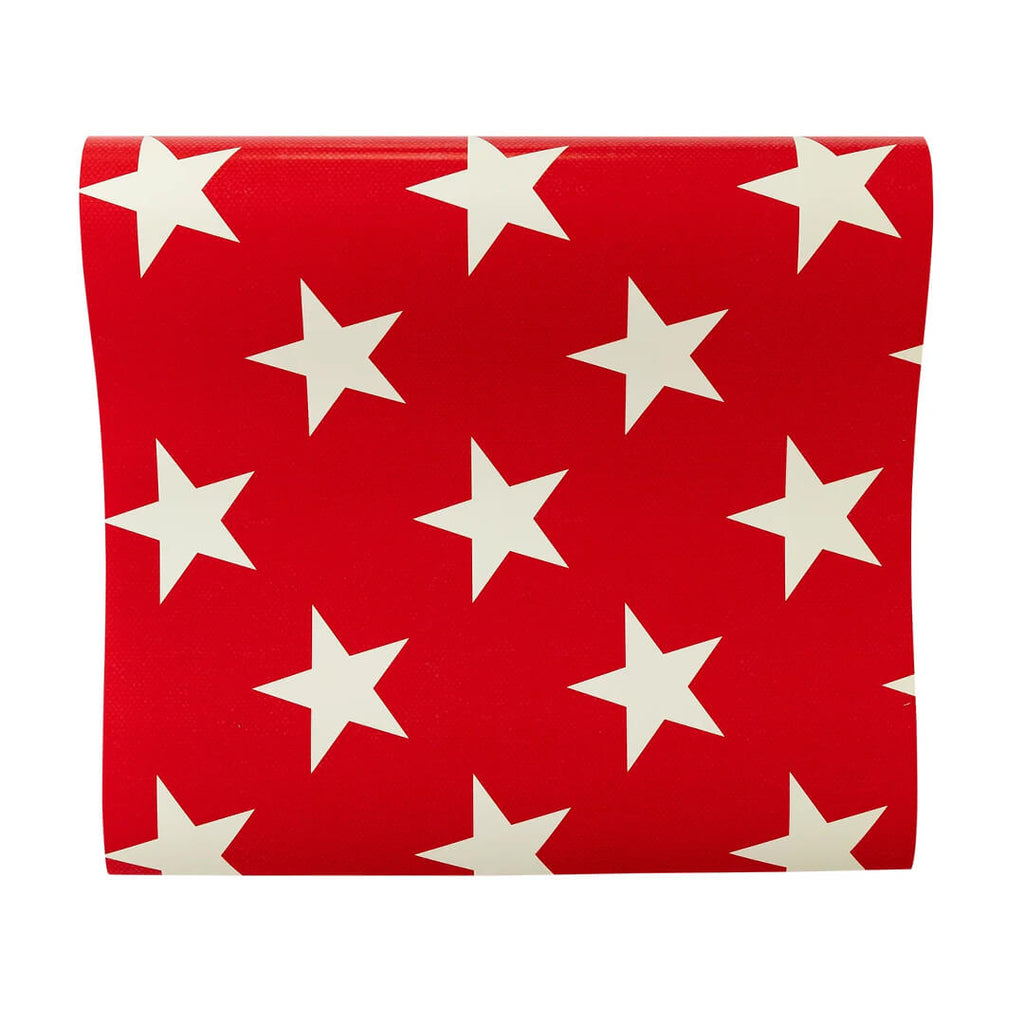 red-star-table-runner-4th-of-july-memorial-day-party-white-cream