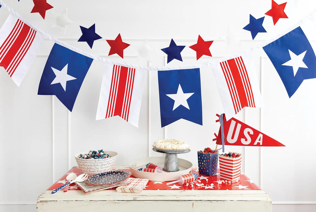 red-white-blue-puffy-star-felt-garland-4th-of-july-party-memorial-day-celebration-my-minds-eye-pennant-flag-banner