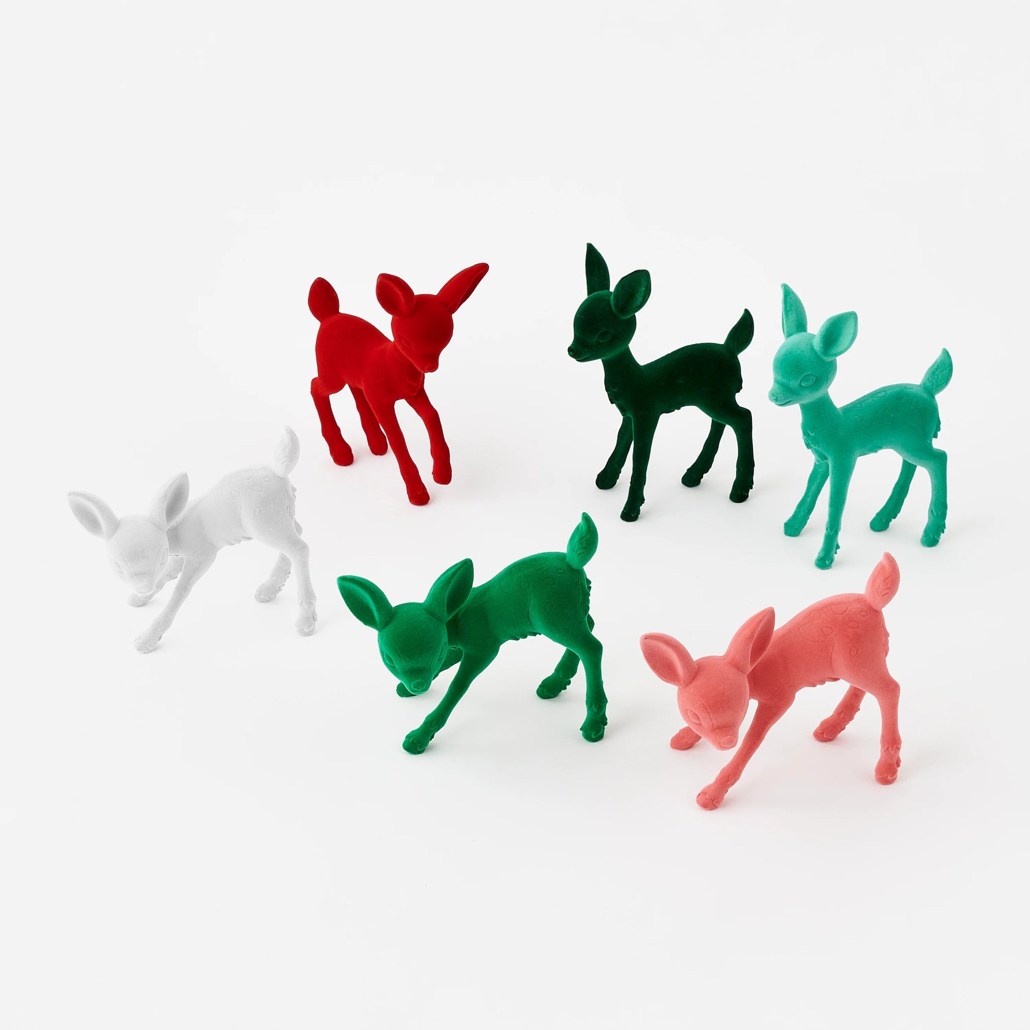 Retro Flocked Deer - bubblegum market