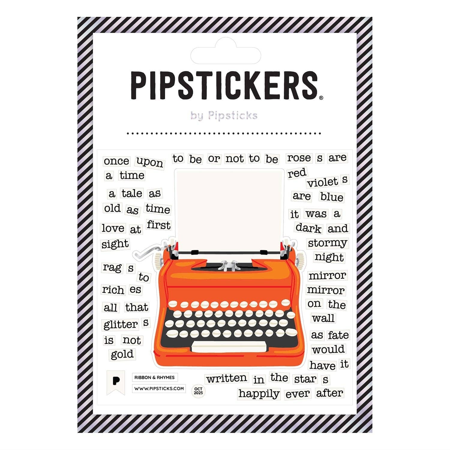 Ribbon & Rhymes Stickers - bubblegum market