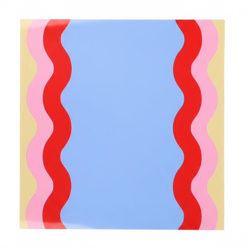 Ric Rac Pattern Paper Table Runner - bubblegum market